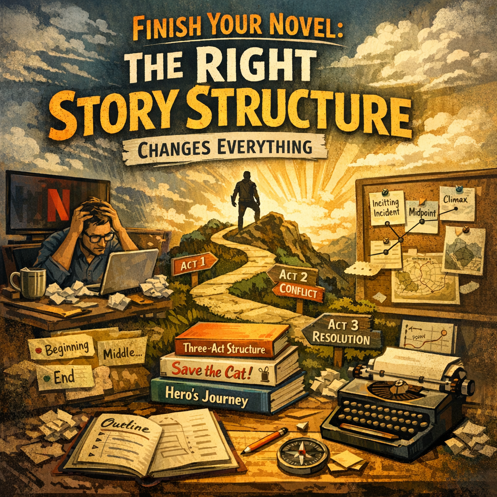 Story Structure for Novels: The Frameworks That Actually Help You Finish Your Book